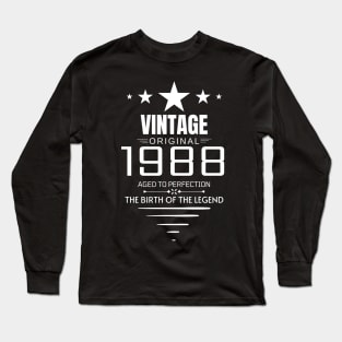 Vintage 1988 - Birthday Gift Long Sleeve T-Shirt